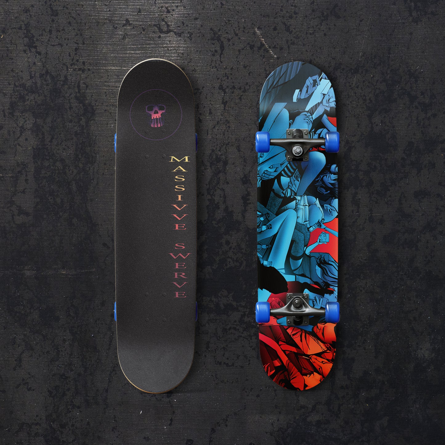 Blue Party | 100% Canadian Maple Skateboard Deck