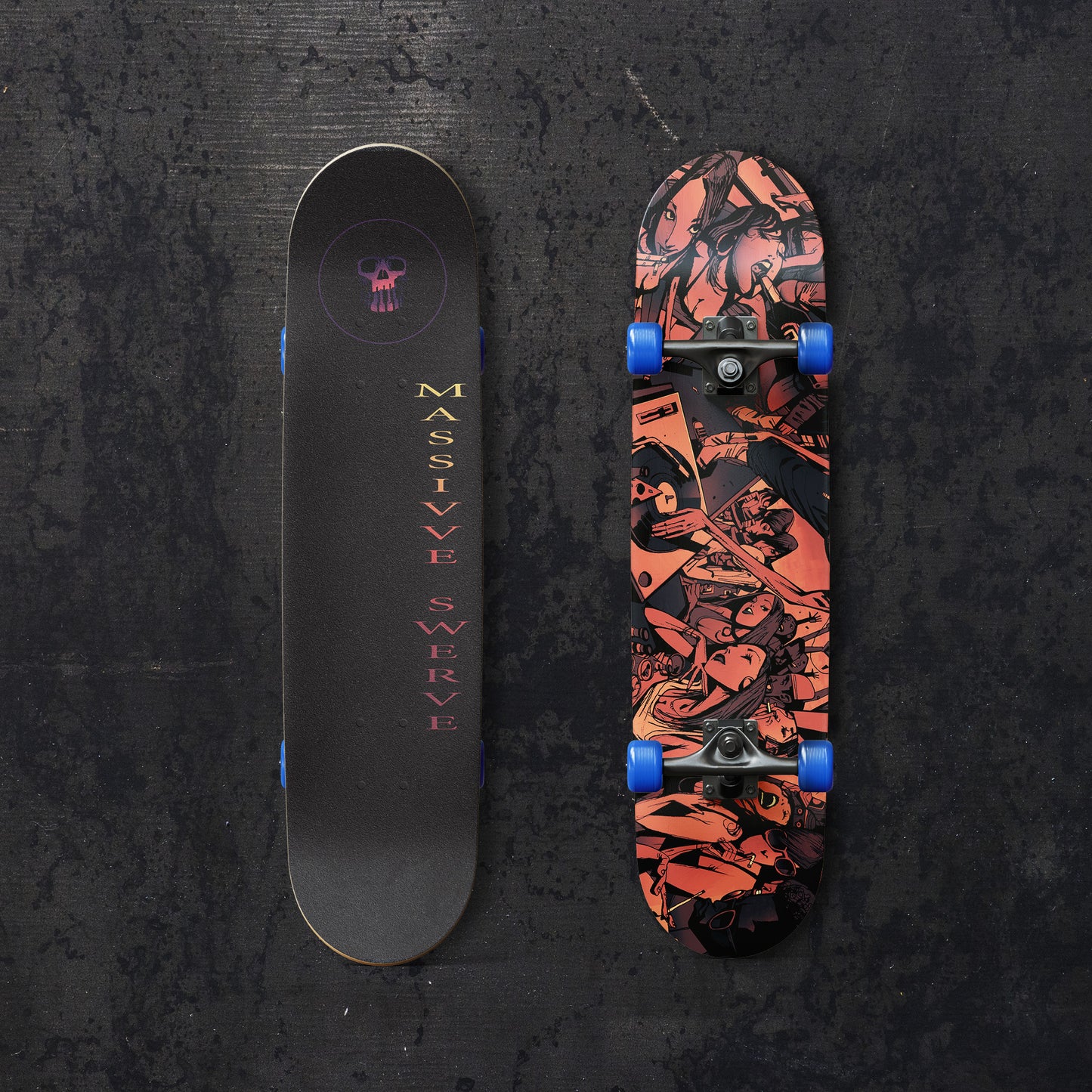 Red Party [Remaster] | 100% Canadian Maple Skateboard Deck