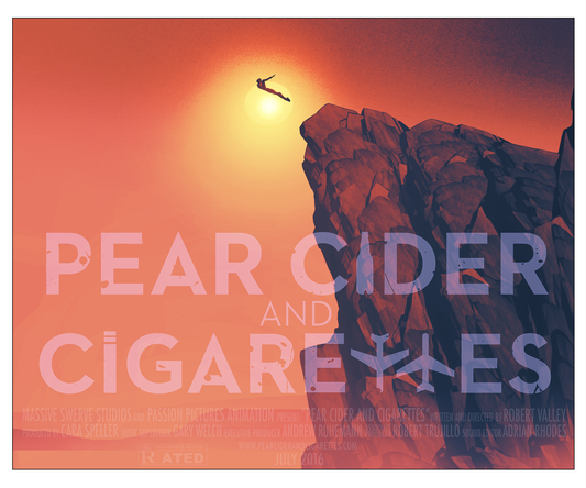"TECHNO DIVE" - PEAR CIDER & CIGARETTES MOVIE POSTER