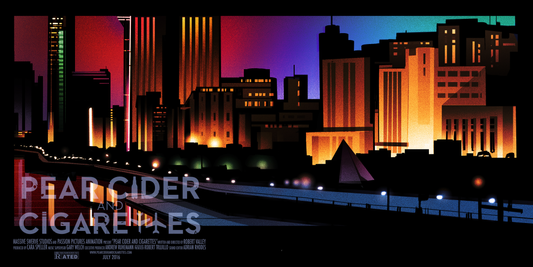 "THE WHITE SWAN" - PEAR CIDER AND CIGARETTES MOVIE POSTER